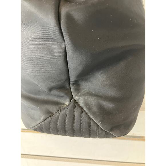 DOONEY & BOURKE BLACK NYLON BROWN LEATHER SHOULDER BAG ASIS - Picture 6 of 16